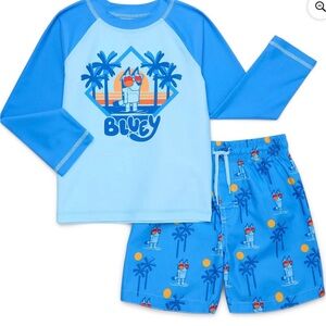 New-Bluey Kids' Swim Set, Size 5T